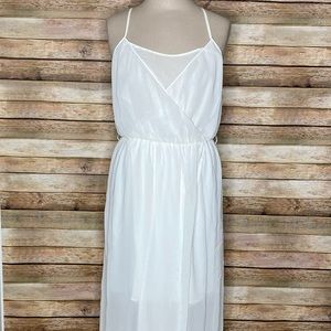 Zara| Maxi Dress| White| Medium